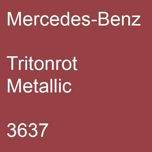 Mercedes-Benz, Tritonrot Metallic, 3637.